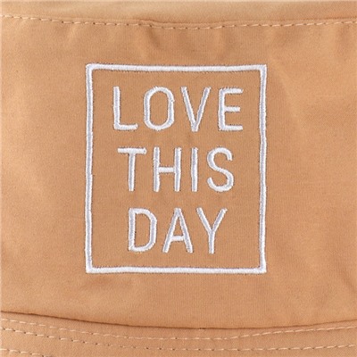 Панама Love this day, бежевая, р-р 56