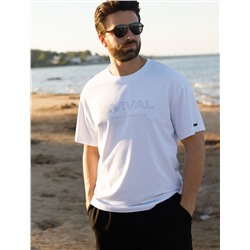 Свободная футболка  с авторским принтом