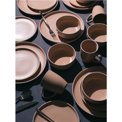 Кружка Доляна «Кремовое облако», 340 мл, керамика, кремовая