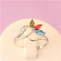 Кольцо родий H01-1033р размер 18 18,5  19