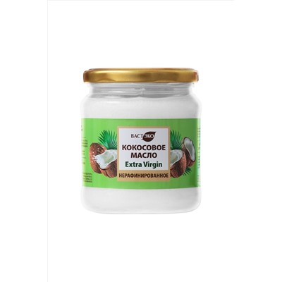Масло кокосовое нерафинированное Extra virgin, банка 450мл ЭКОПРОДУКТЫ, 1184337