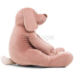 Собака Чарли, 70см (сидя 35 см), пудровый