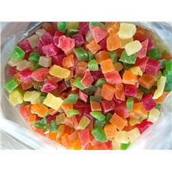 Ананас цукат кубики цветные
