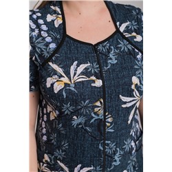 Халат на молнии из хлопка М325364зб