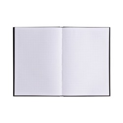 Книга для записей А5, 100 листов, "Сделано в России", обложка картон 7БЦ, матовая ламинация, тиснение фольгой, блок 60г/2