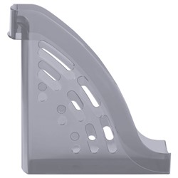 Лоток для бумаг вертикальный  95 мм Эксперт тонированный серый ЛТВ-30862 Стамм