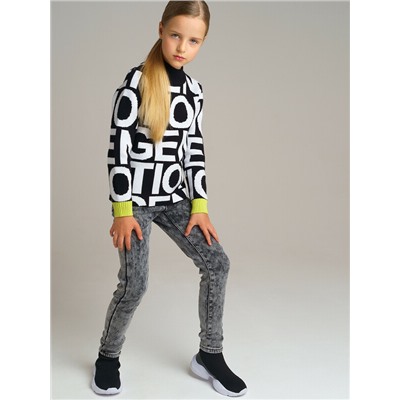 Джинсы, утепленные флисом, для девочки