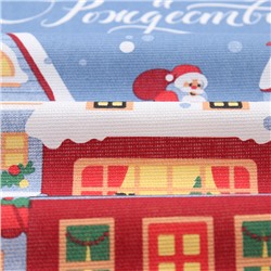 Набор новогодних кухонных полотенец «Доляна» Время чудес 35×60 см-4 штуки, 100% хлопок