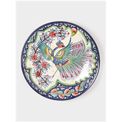 Ляган узбекский Риштанская Керамика «Жар-птица», d=41 см, разноцветный