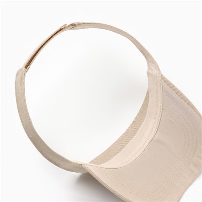 Козырёк женский MINAKU на липучке, размер 58, бежевый