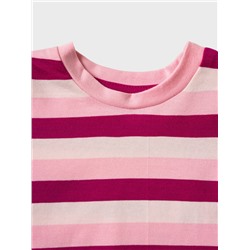 Фуфайка детская трикотажная для девочек (футболка с длинными рукавами)