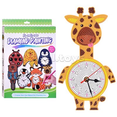 Набор творческая мастерская Часы "Жирафик" 20*22 см.