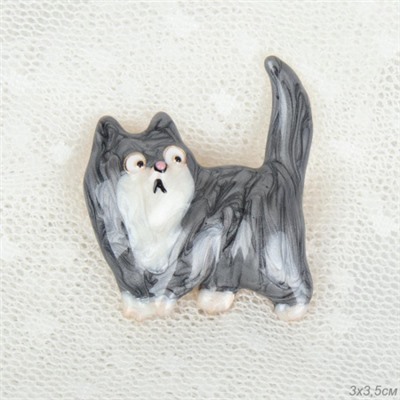 Брошь Кот / 3528 /уп 24/