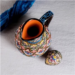 Кувшин узбекский Риштанская керамика «Самарканд», 1.3 л, разноцветный