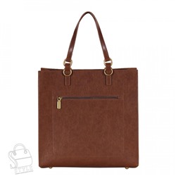 Сумка женская кожаная 1392TH brown Polina&Eiterou