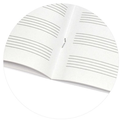 Тетрадь для нот для младших классов А5 24л "МУЗЫКАЛЬНОЕ СЕРДЦЕ" 70010 Феникс