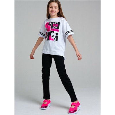 Фуфайка трикотажная для девочек (футболка)