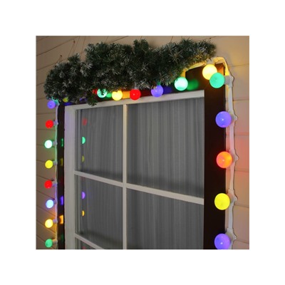 Гирлянда «Белт-лайт» 50 м, IP65, 5W, белая каучуковая нить, шаг 15 см, Е27 (без ламп), 220 В