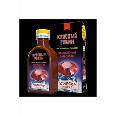 Эликсир "Красный Рубин" на льняном масле 200мл ЭКОПРОДУКТЫ, 1175890