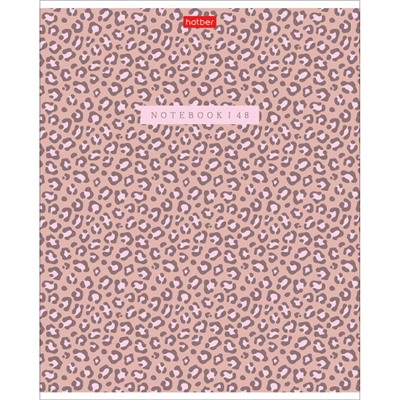 Тетрадь  48л клетка пластиковая обложка 300мкм "LEO-принт" (092368) Хатбер