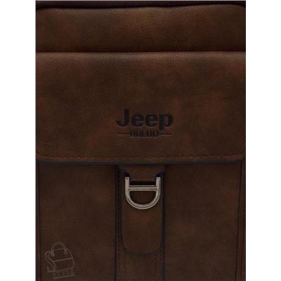 Сумка мужская 1801-2 brown  Jeep в Новосибирске