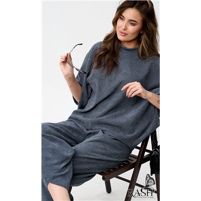 Костюм "Boho" микровельвет серый