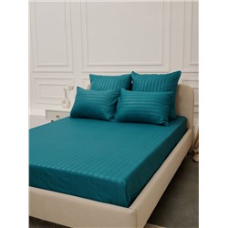 Простыня Микрофибра Страйп - Морская волна