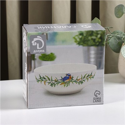 Салатник Доляна «Весенний вечер», 600 мл, d=15.5 см, белый