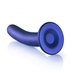 Синий фаллоимитатор Smooth G-Spot - 17,7 см.