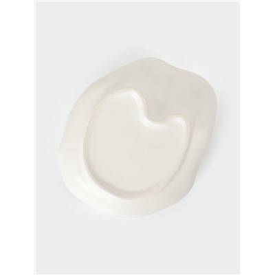 Чайная пара «Поцелуй. Лицо», 3 предмета: блюдце 14×5 см, чашка 12×9×8 см, ложка, керамика, белая