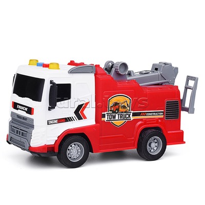 Машина "Инжинерная" 1:20 (свет, звук) в коробке (красный)