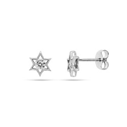 Серьги из серебра куб.циркон., Тцс25