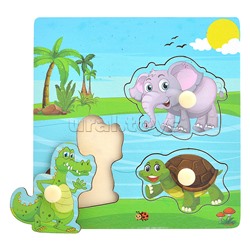 Пазл-вкладыш "Животные Африки"