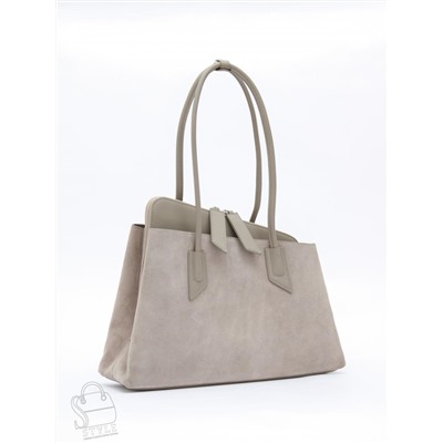 Сумка женская кожаная 6005L l.gray Polina&Eiterou