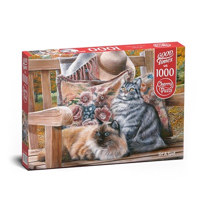 Пазл 1000 "Кошачьи посиделки"