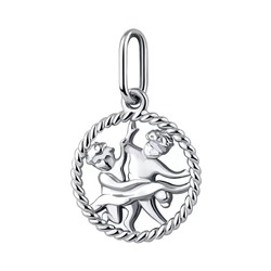 Подвеска из серебра без вставки, Л-13090