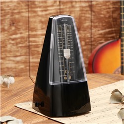 Метроном механический Gleam, черный, 40-408 ударов в минуту, 21×10×12 см