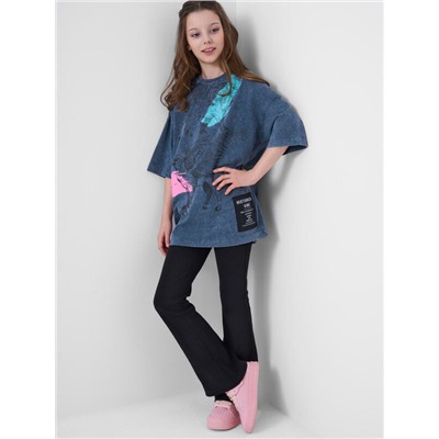 Фуфайка трикотажная для девочек (футболка)