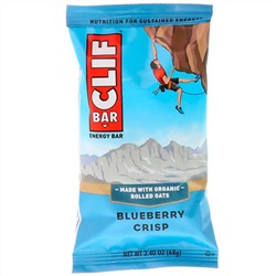 Clif Bar, One Bar, хрустящее печенье с голубикой, 12 батончиков, вес каждого 68 г (2,40 унции)