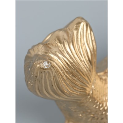 УЦЕНКА Копилка «Рыбка» золотая, 20×12×15 см