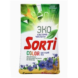 Стиральный порошок Sorti «Цветущий лен», автомат, 2.4 кг