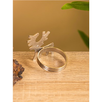 Кольцо для салфеток «Оленёнок», 5×4×5 см, алюминий