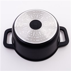 6359-1 Кастрюля с крышкой 2,6 л GRACE лит/алюм/пластик/силик MB (х6)