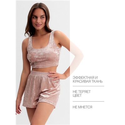 Топ домашний женский KAFTAN «Бархат», размер 40-42, розовый
