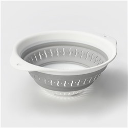 Дуршлаг складной «Флекс», 2,2 л, 29,5×24×10,5 см, цвет смоки