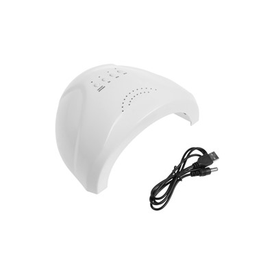 Лампа для маникюра Luazon LUF-17, UV/LED, 30 диодов, 48 Вт, таймер, USB, белая