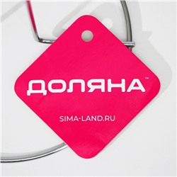 Держатель для бумажных полотенец настольный Доляна, 13,5×13,5×28 см, хромированный