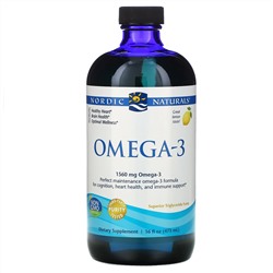 Nordic Naturals, Омега-3 со вкусом лимона, 1,560 мг, 473 мл (16 жидк. унций)