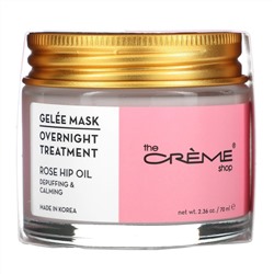 The Creme Shop, Gelee Beauty Mask, Overnight Treatment, Rosehip Oil, 2.36 oz (70 ml)