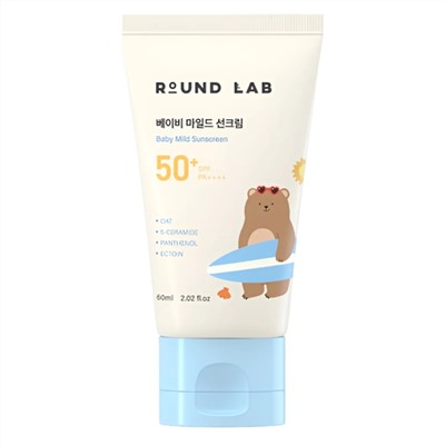 ROUND LAB Детский солнцезащитный крем / Baby Mild Sunscreen SPF50+ PA++++, 60 мл 25813